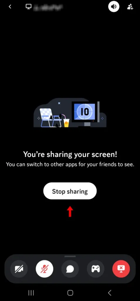 مراحل Screen Share دیسکورد در نسخه موبایل