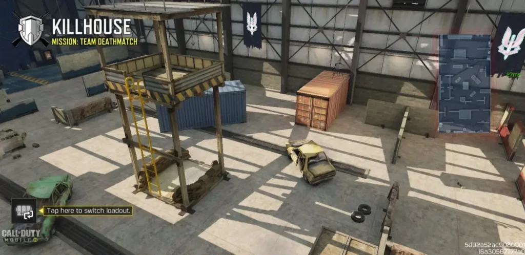 مپ کالاف دیوتی موبایل Killhouse – جنگ نزدیک بدون فرار
